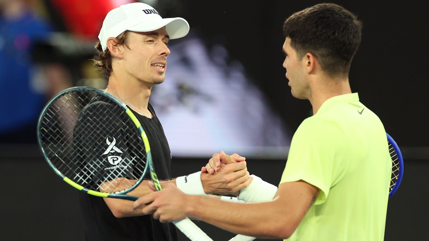 Alcaraz y De Miñaur. (Getty)