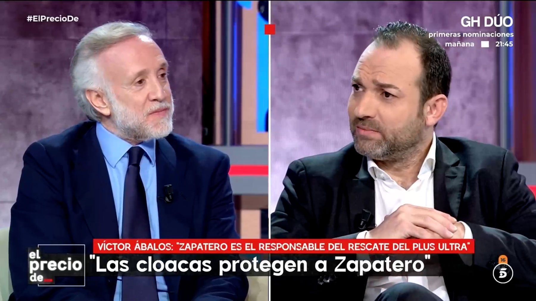 Víctor Ábalos a Eduardo Inda: El rescate de Plus Ultra fue una operación de Zapatero para hacer negocio