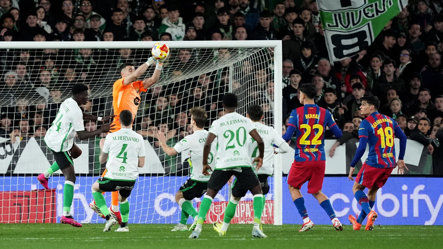 Racing - Barcelona, en directo hoy: cómo va el partido de Copa del Rey, estadísticas y cronología