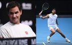 Roger Federer y Carlos Alcaraz. (Europa Press)