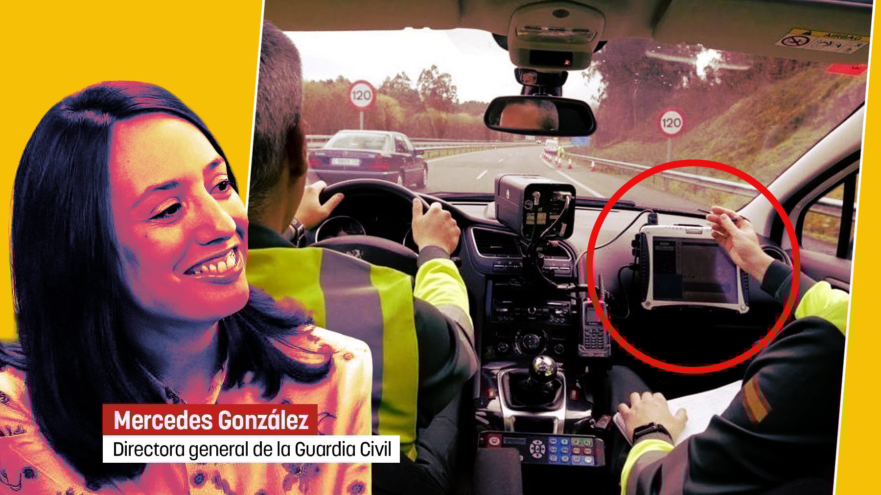 La Guardia Civil de Tráfico incumple las normas de la DGT: coloca los radares delante del airbag