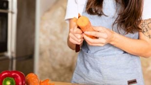 Zanahoria, proteínas, cáscaras