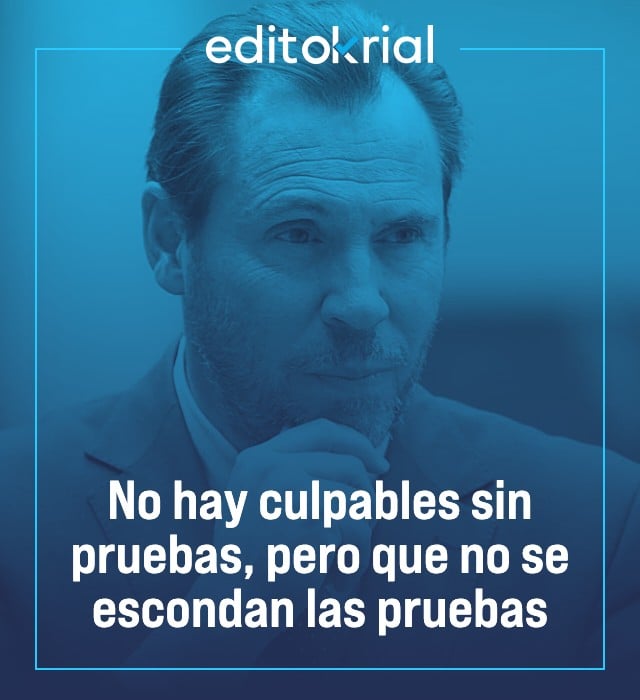 No hay culpables sin pruebas, pero que no se escondan las pruebas