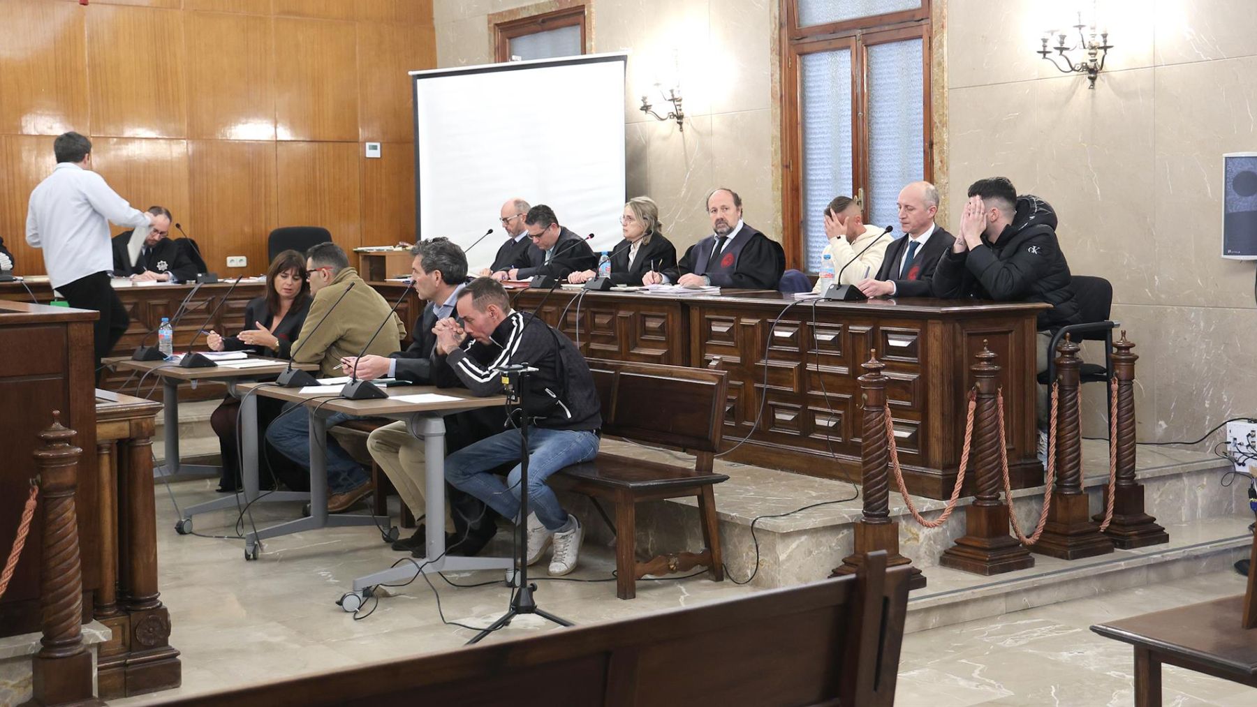 Imagen de la sala de la Audiencia Provincial de Palma donde se está celebrando la vista.