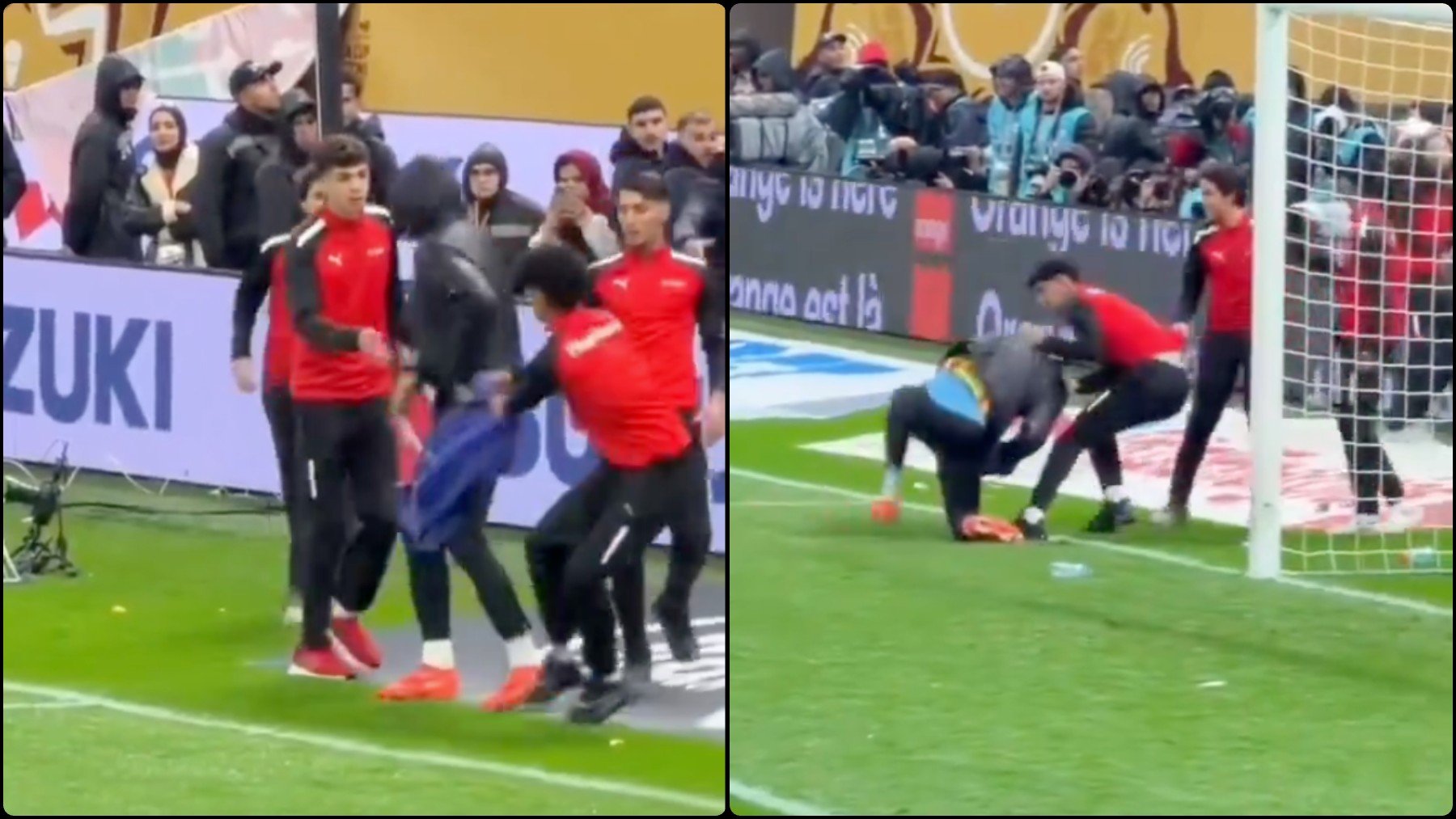 La imagen de la Copa África: un suplente de Senegal evita un robo... ¡de los recogepelotas marroquíes!