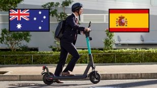 Australia y patinete