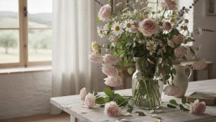 flores al ponerlas en un jarrón