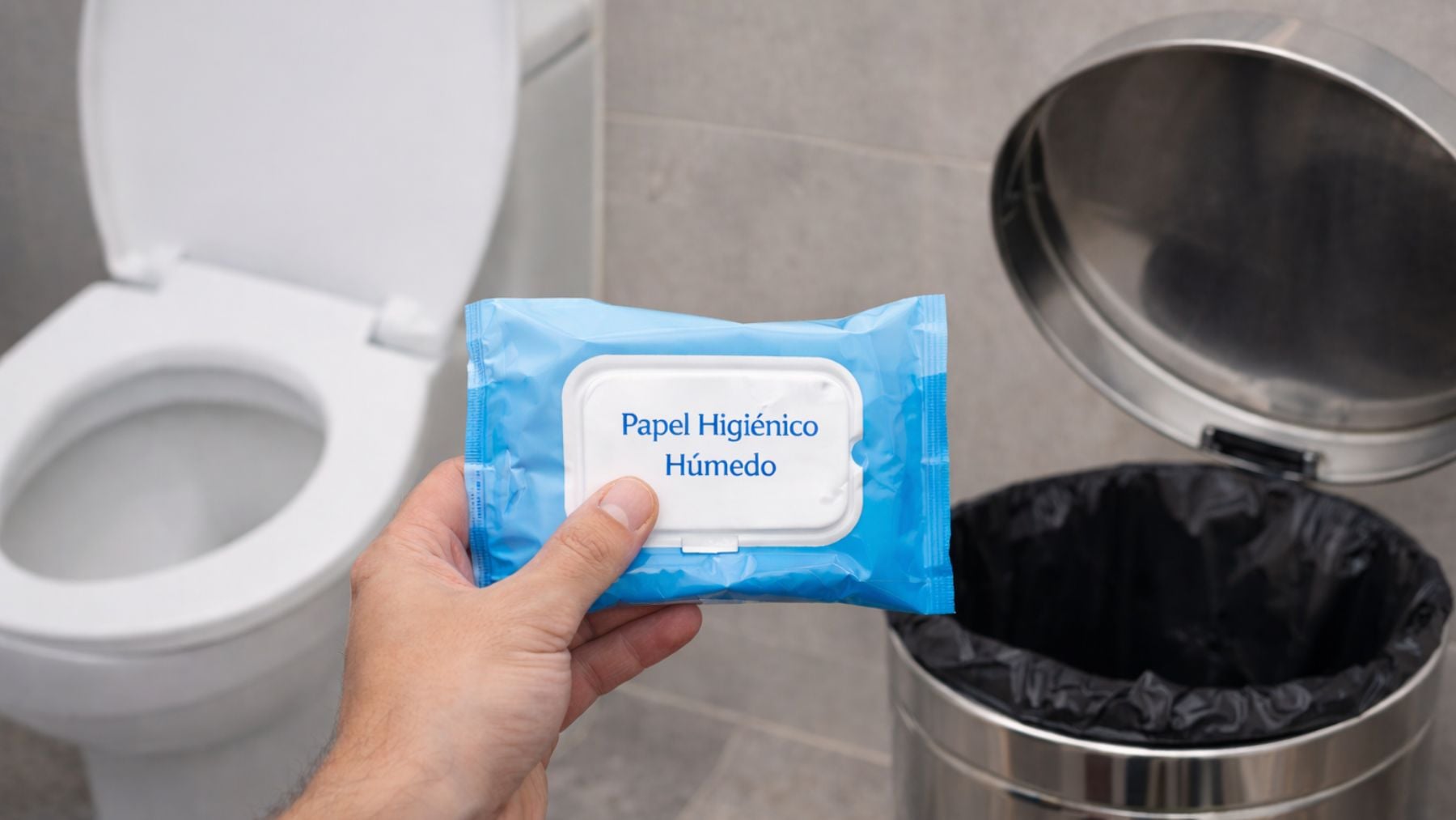 El papel higiénico húmedo podría ser la alternativa sostenible a las toallitas húmedas. Generado por IA.