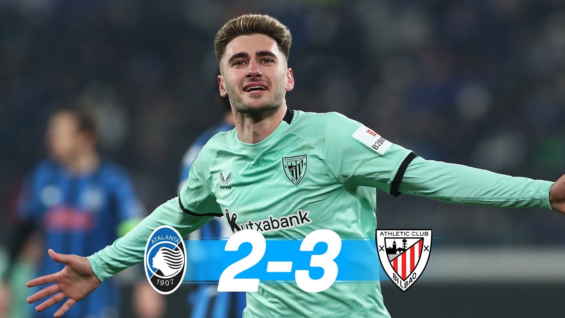 Un épico Athletic remonta a la Atalanta en Bérgamo para soñar con la clasificación en Champions