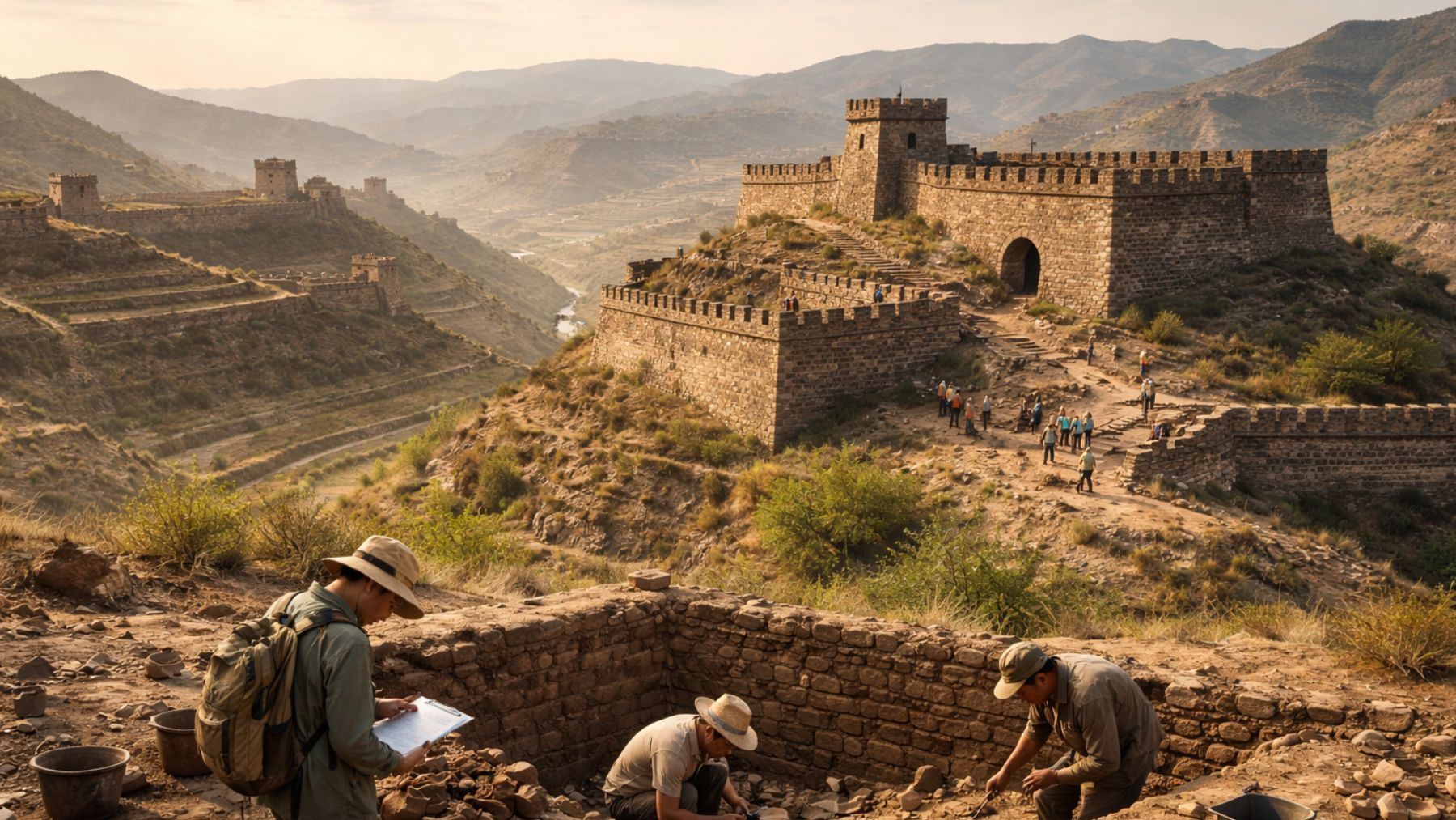 Los arqueólogos no dan crédito: encuentran 573 fortalezas de piedra que podrían reescribir la historia china