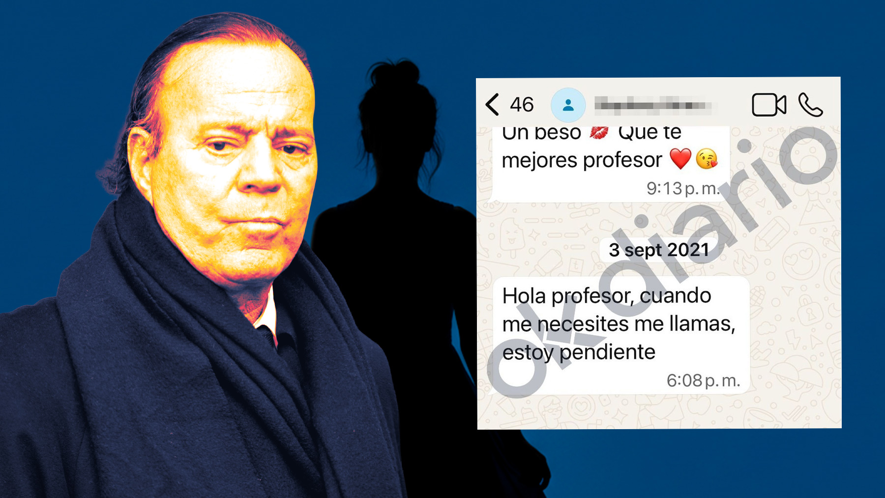 La fisio que acusa a Julio Iglesias de agresión sexual vivía pendiente de él: Un beso, que te mejores, profesor; cuando me necesites, me llamas