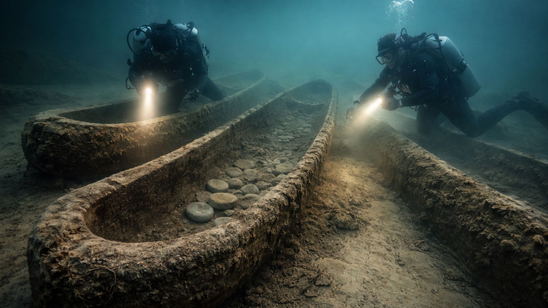 Hallazgo sin precedentes en EEUU: aparecen en un lago canoas prehistóricas anteriores a las pirámides de Egipto