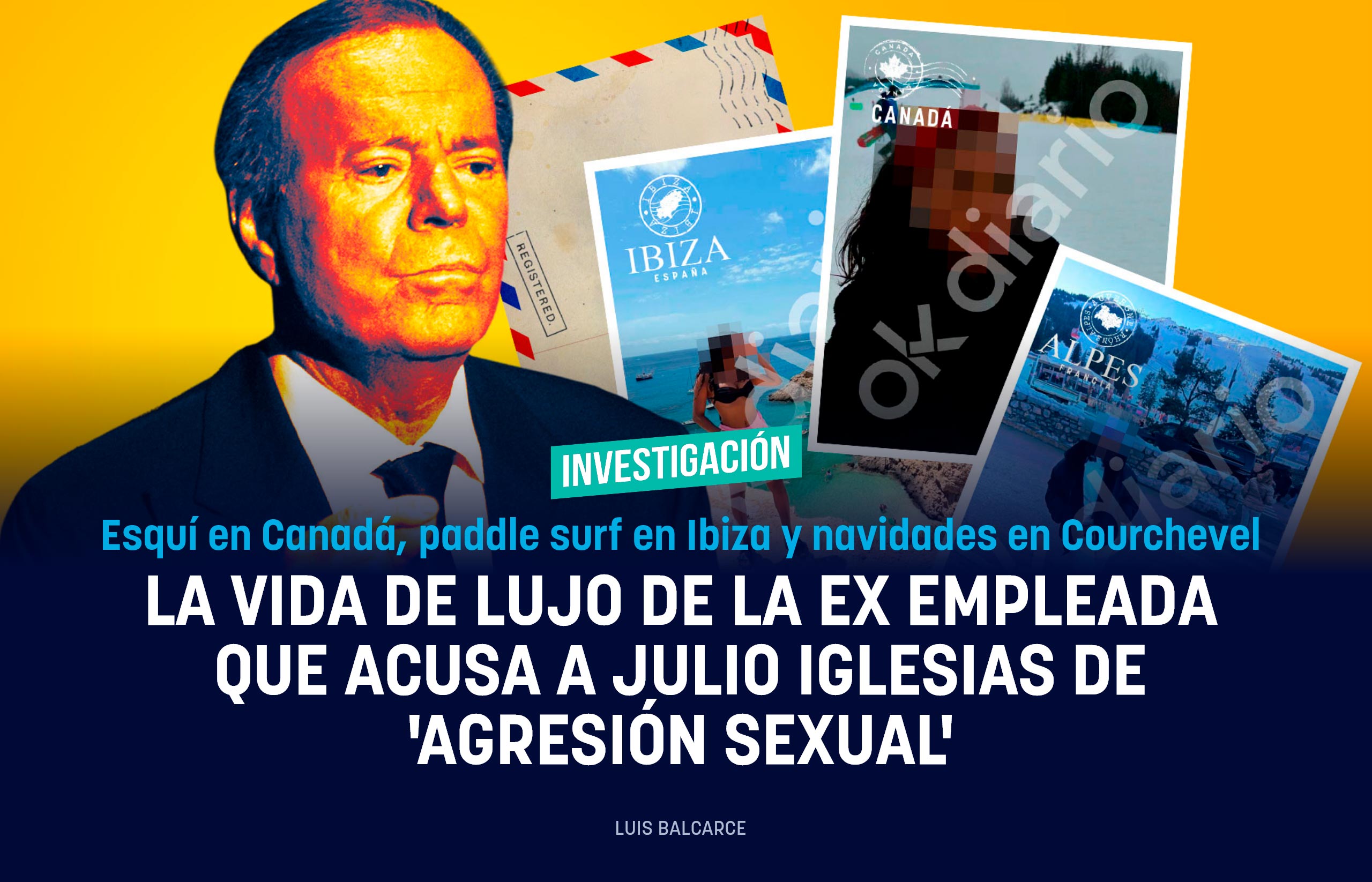 Esquí en Canadá, paddle surf en Ibiza y navidades en Courchevel: la vida de lujo de la ex empleada que acusa a Julio Iglesias de