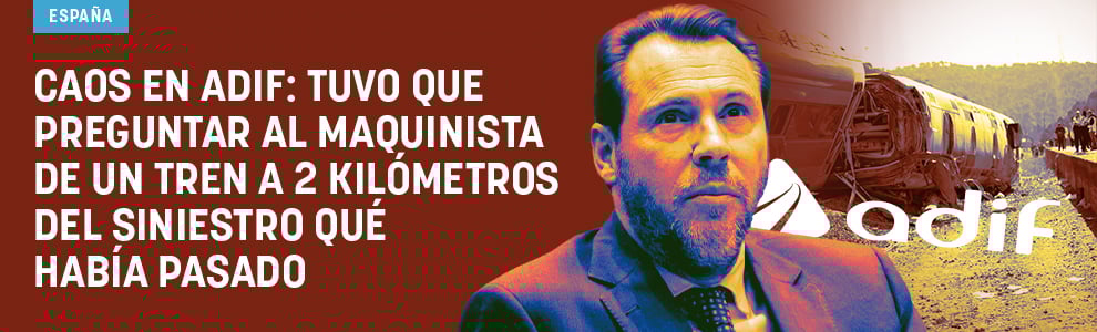 Caos en Adif: tuvo que preguntar al maquinista de un tren a 2 kilómetros del siniestro qué había pasado