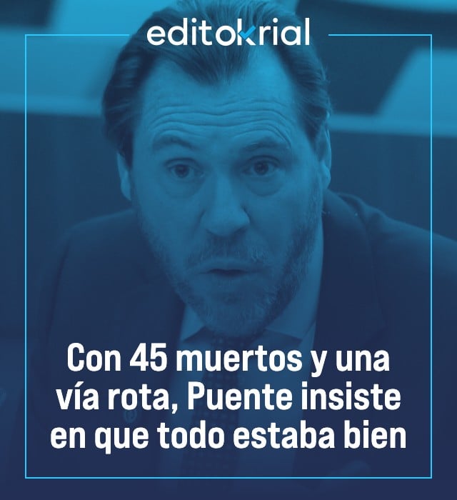 Con 45 muertos y una vía rota, Puente insiste en que todo estaba bien