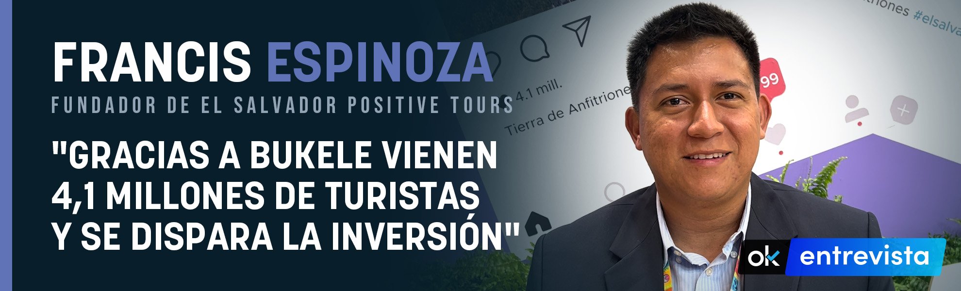 Un empresario de El Salvador: Gracias a Bukele vienen 4,1 millones de turistas y se dispara la inversión