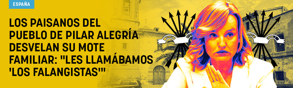 Los paisanos del pueblo de Pilar Alegría desvelan su mote familiar: Les llamábamos