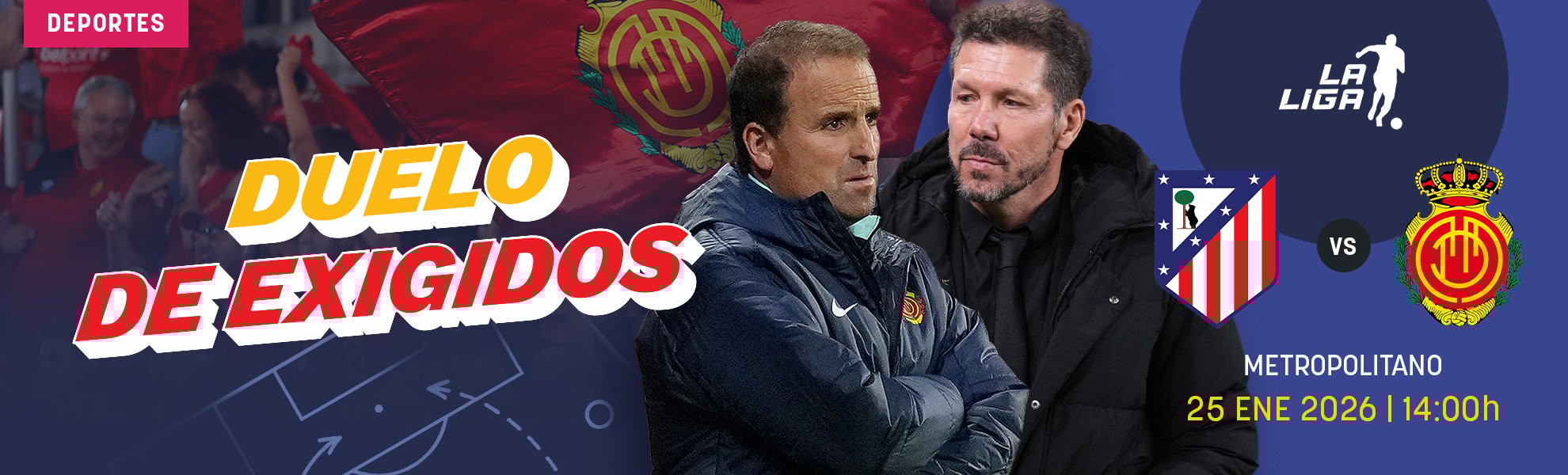 Atlético de Madrid-Mallorca: duelo de exigidos