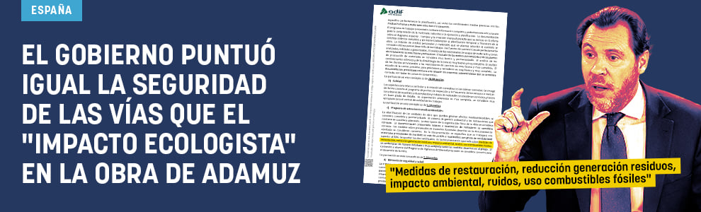 El Gobierno puntuó igual la seguridad de las vías que el impacto ecologista en la obra de Adamuz