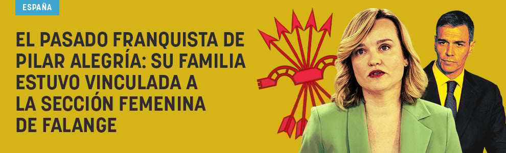 El pasado franquista de Pilar Alegría: su familia estuvo vinculada a la Sección Femenina de Falange