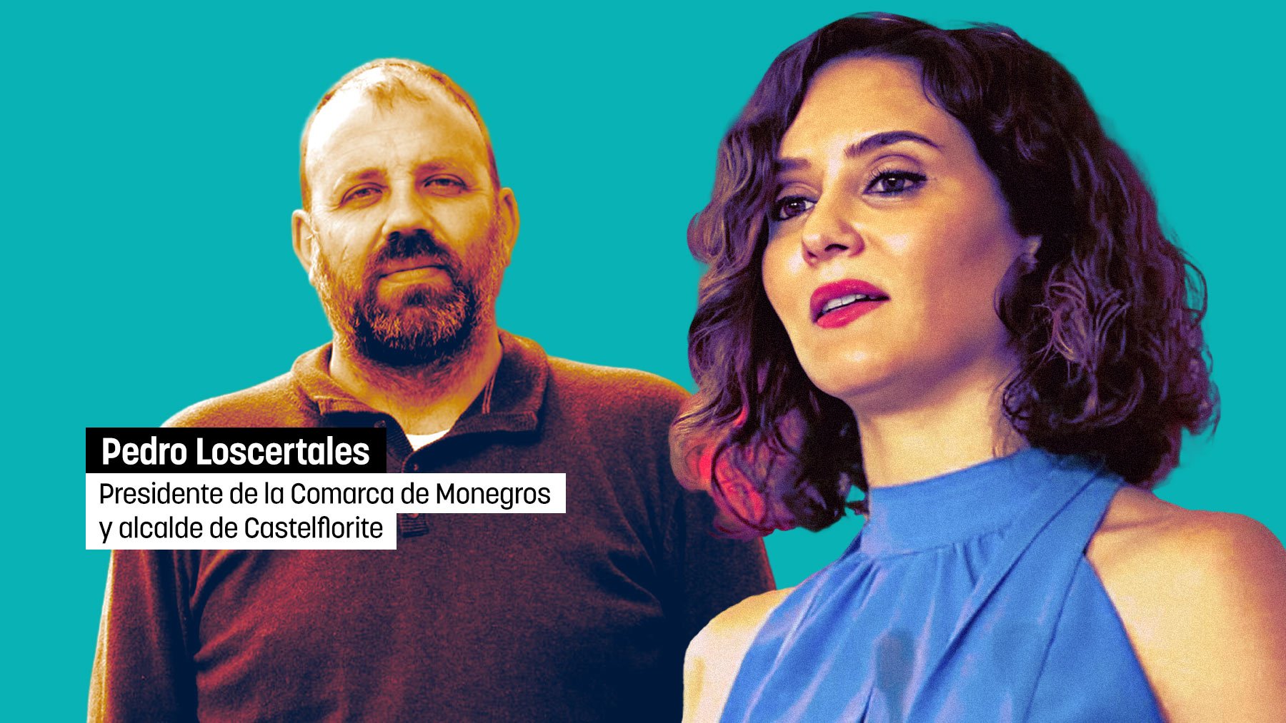 Un dirigente del PSOE en Aragón se presenta en el mitin de Ayuso y se hace una foto con ella