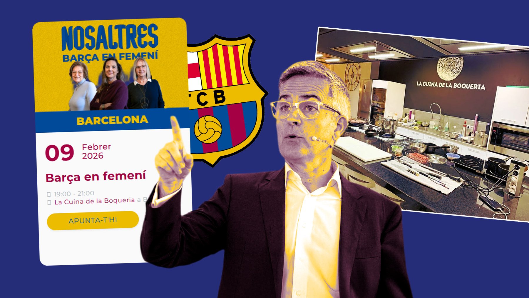 Víctor Font presentará su proyecto para el Barça Femenino en una cocina