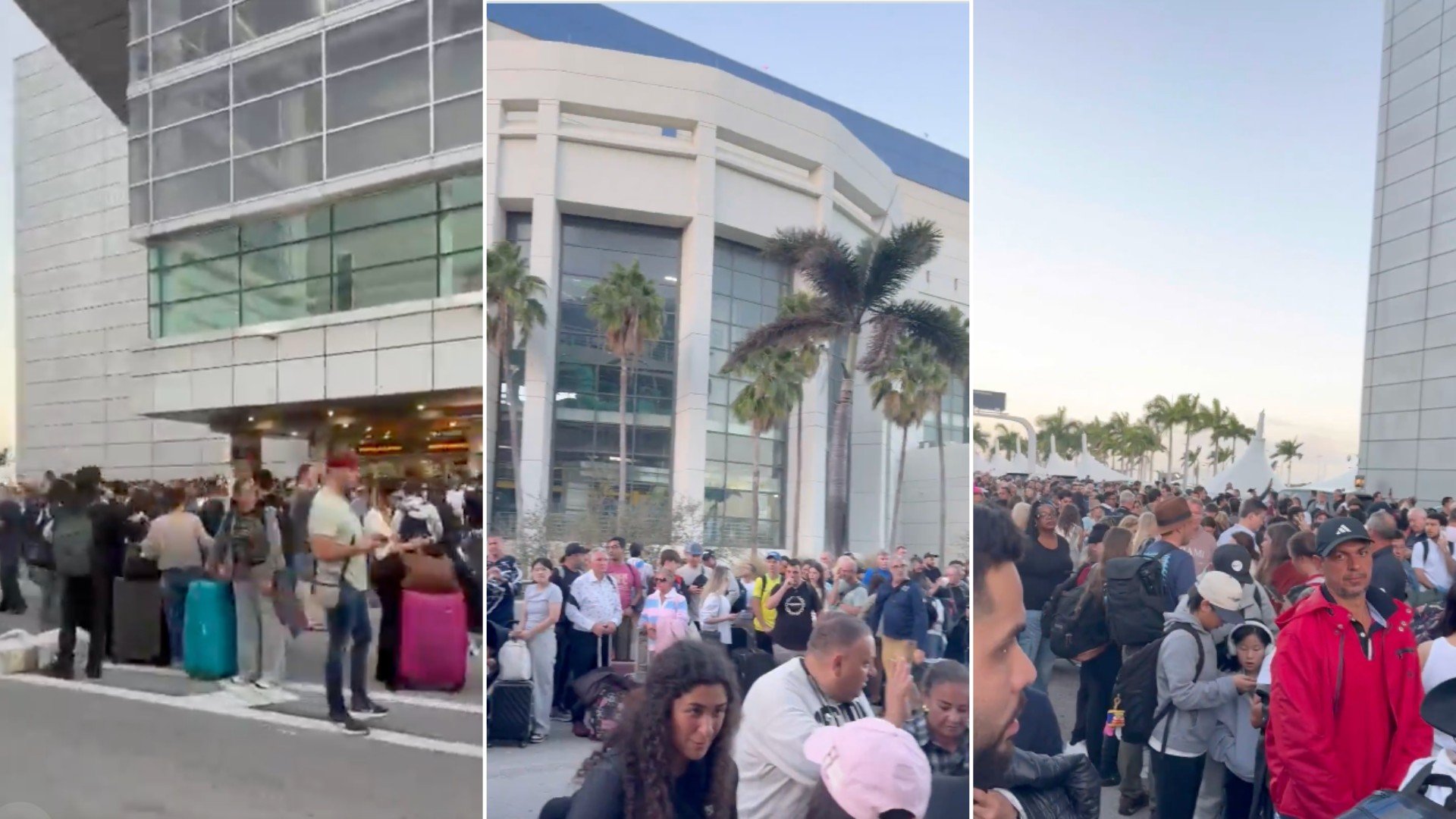 Evacúan el aeropuerto de Miami por amenaza de bomba: miles de pasajeros han salido de la terminal