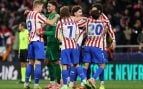El Atlético celebrando un gol en Champions. (Europa Press)