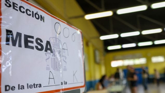 Mesa electoral Aragón