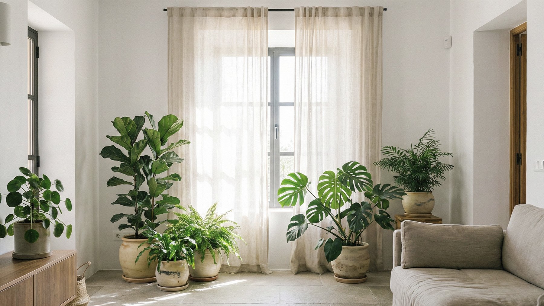 Plantas de interior. Foto: ilustración propia.