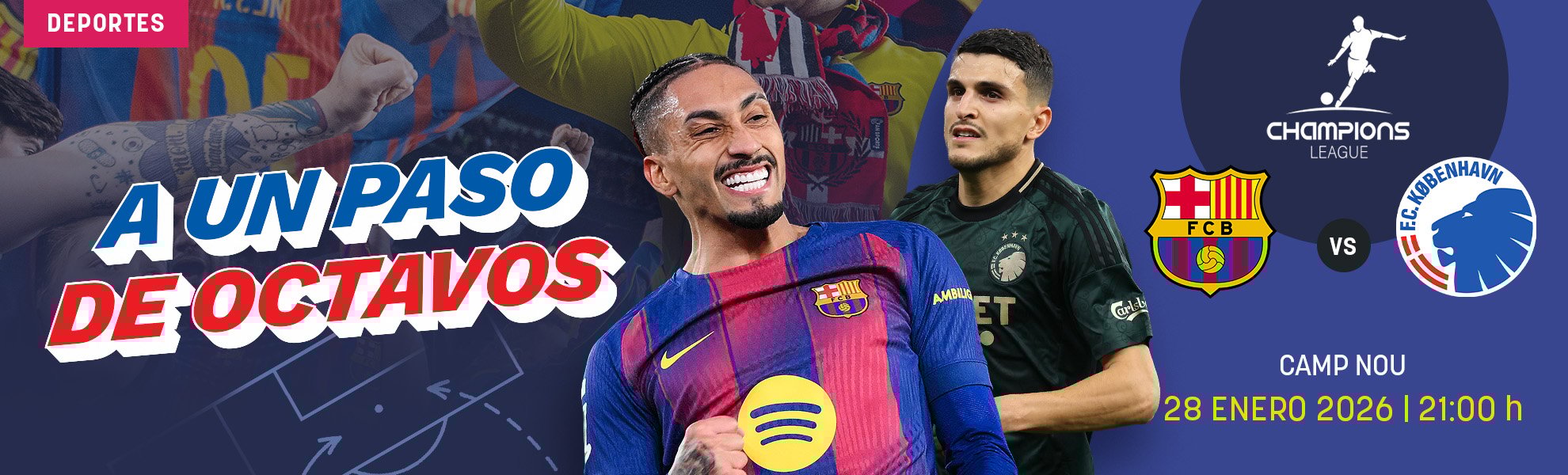 Barcelona-Copenhague: a un paso de octavos