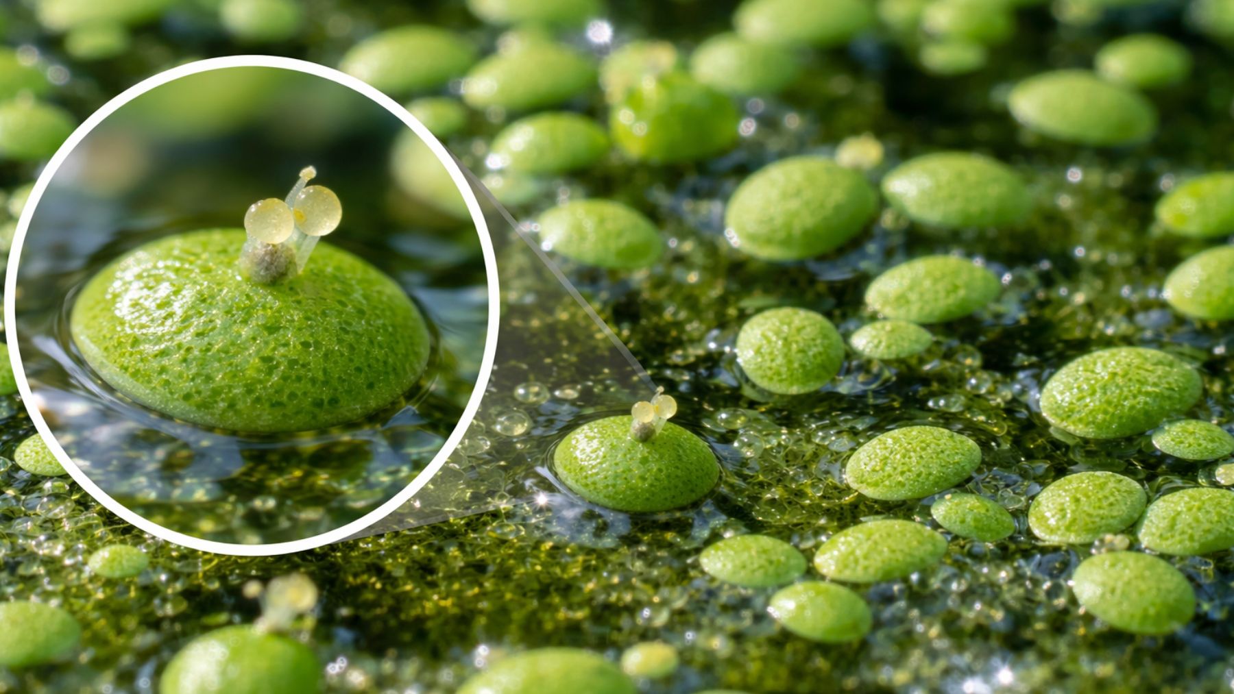 Parece un alga o una cianobacteria, pero es la flor más pequeña del mundo y mide menos de un milímetro