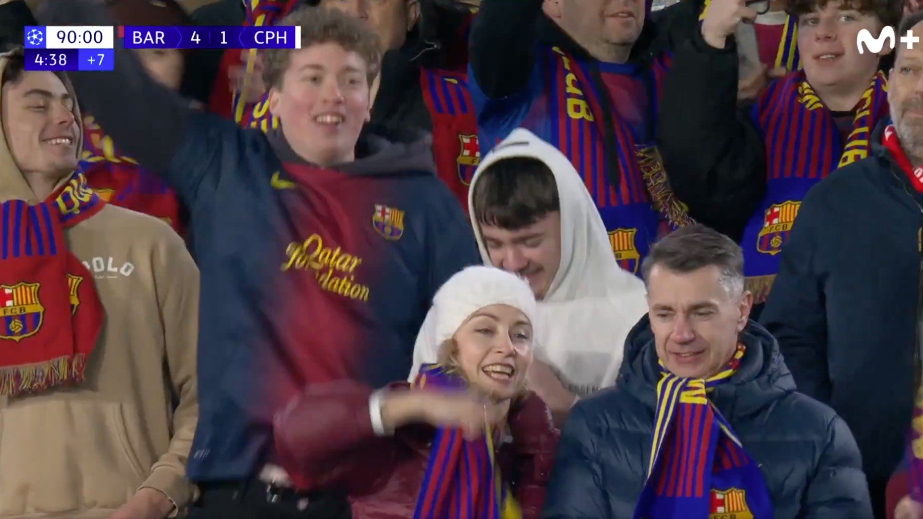 El Camp Nou celebró como un título que el Real Madrid se quedase fuera del Top-8