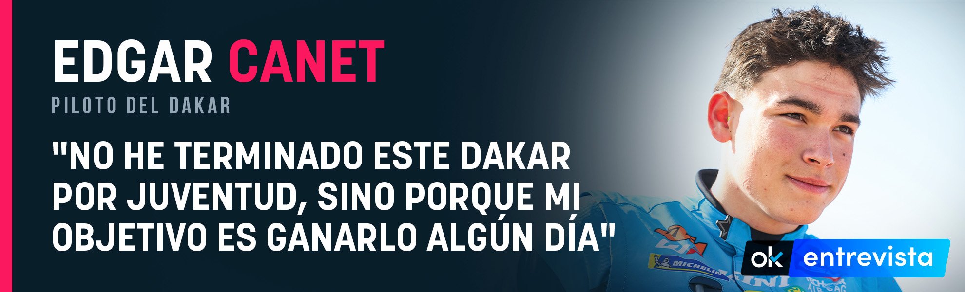 Edgar Canet: No he terminado este Dakar por juventud, sino porque mi objetivo es ganarlo algún día