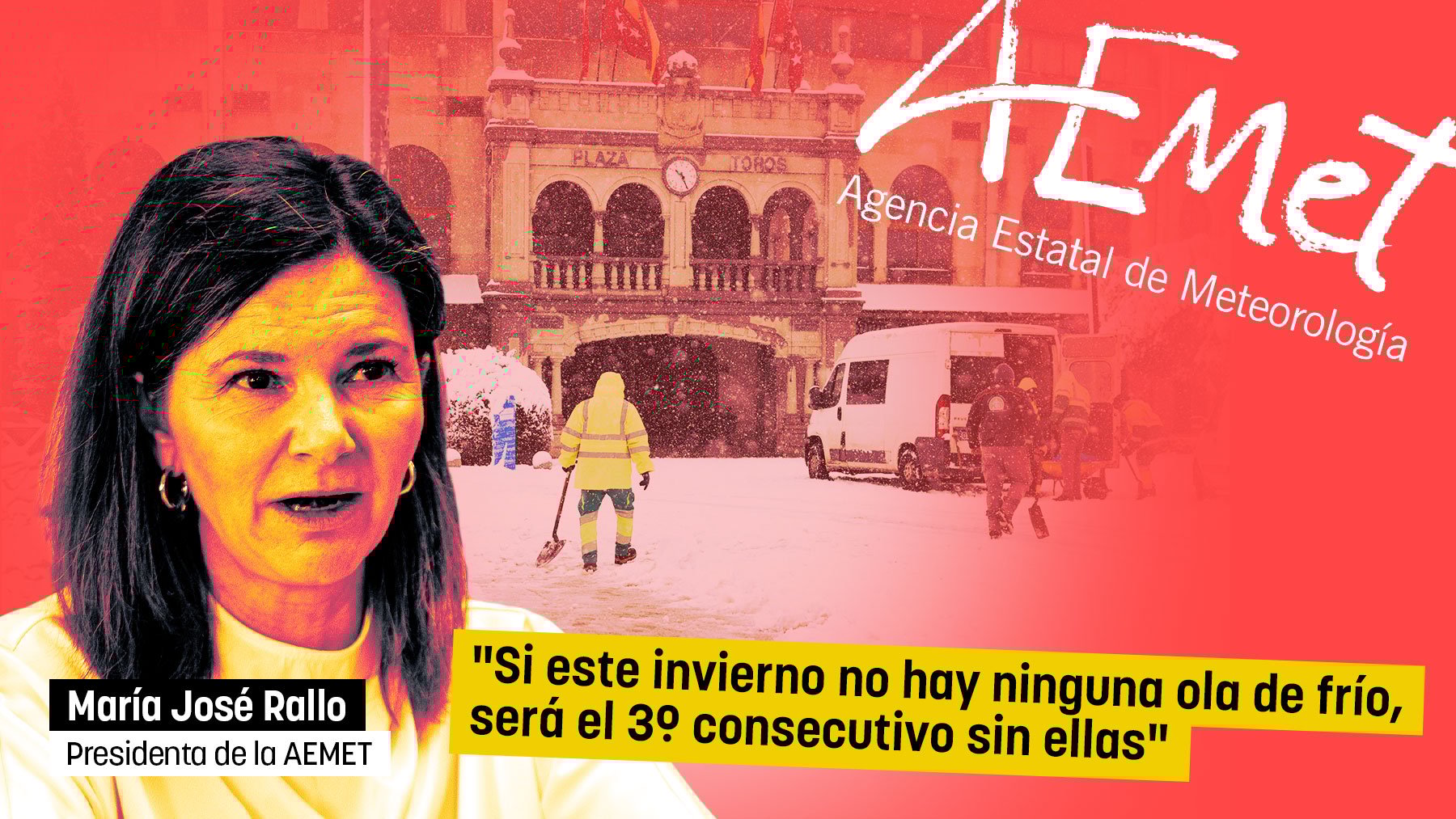 La AEMET ayer mismo: Si este invierno no hay ninguna ola de frío, será el 3º consecutivo sin ellas