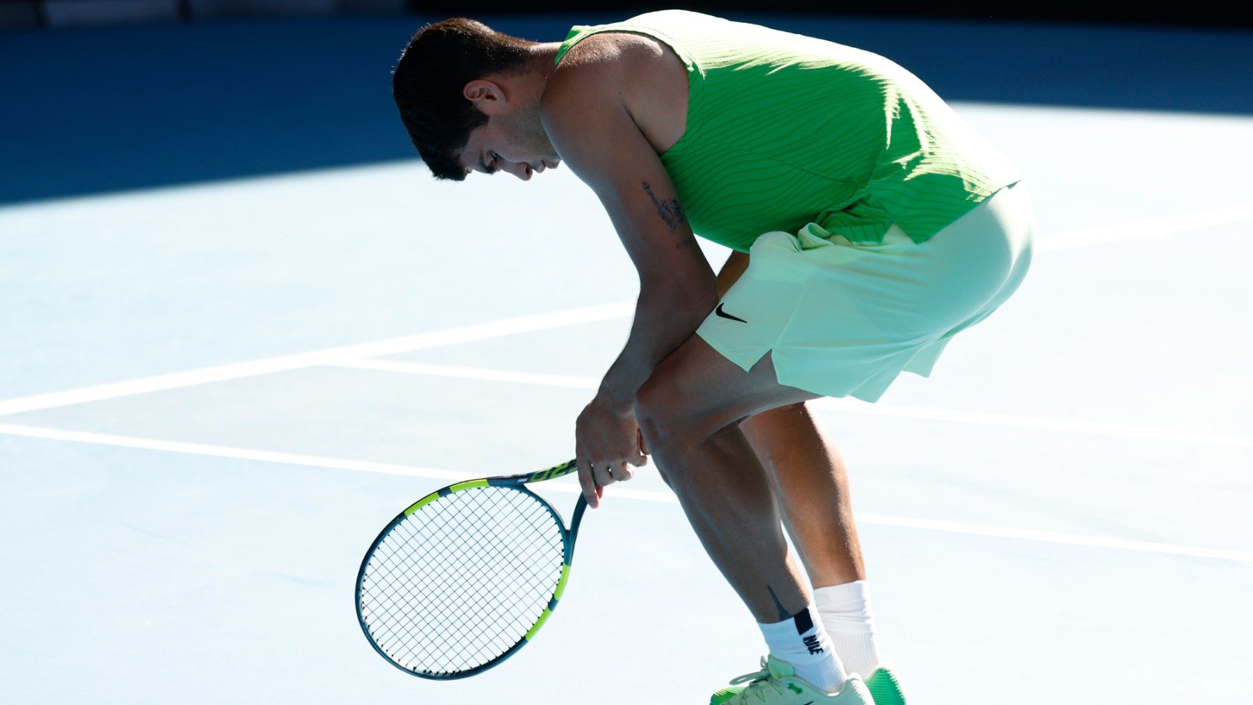 El sufrimiento de Alcaraz ante Zverev: He vomitado, no sé si tengo que tomarme algo