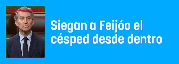 Siegan a Feijóo el césped desde dentro