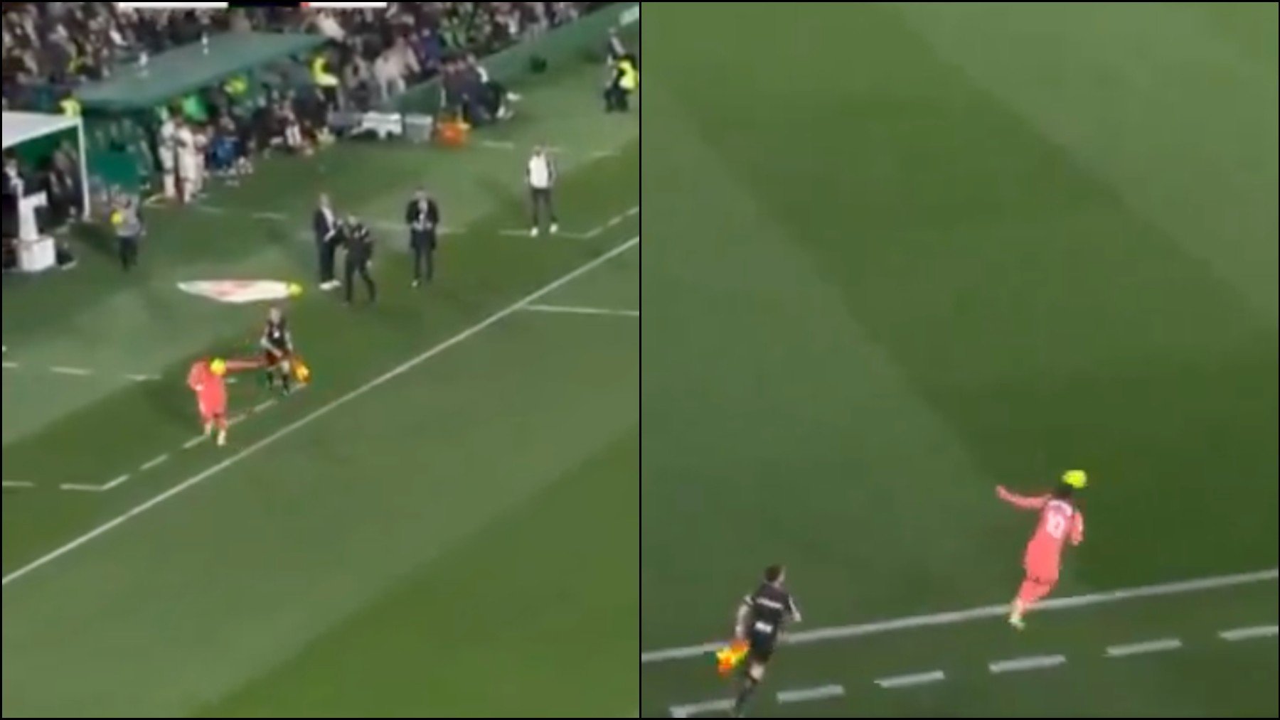 La realización de la Liga de Tebas oculta la imagen de VAR de Lamine Yamal que validó el gol de Rashford