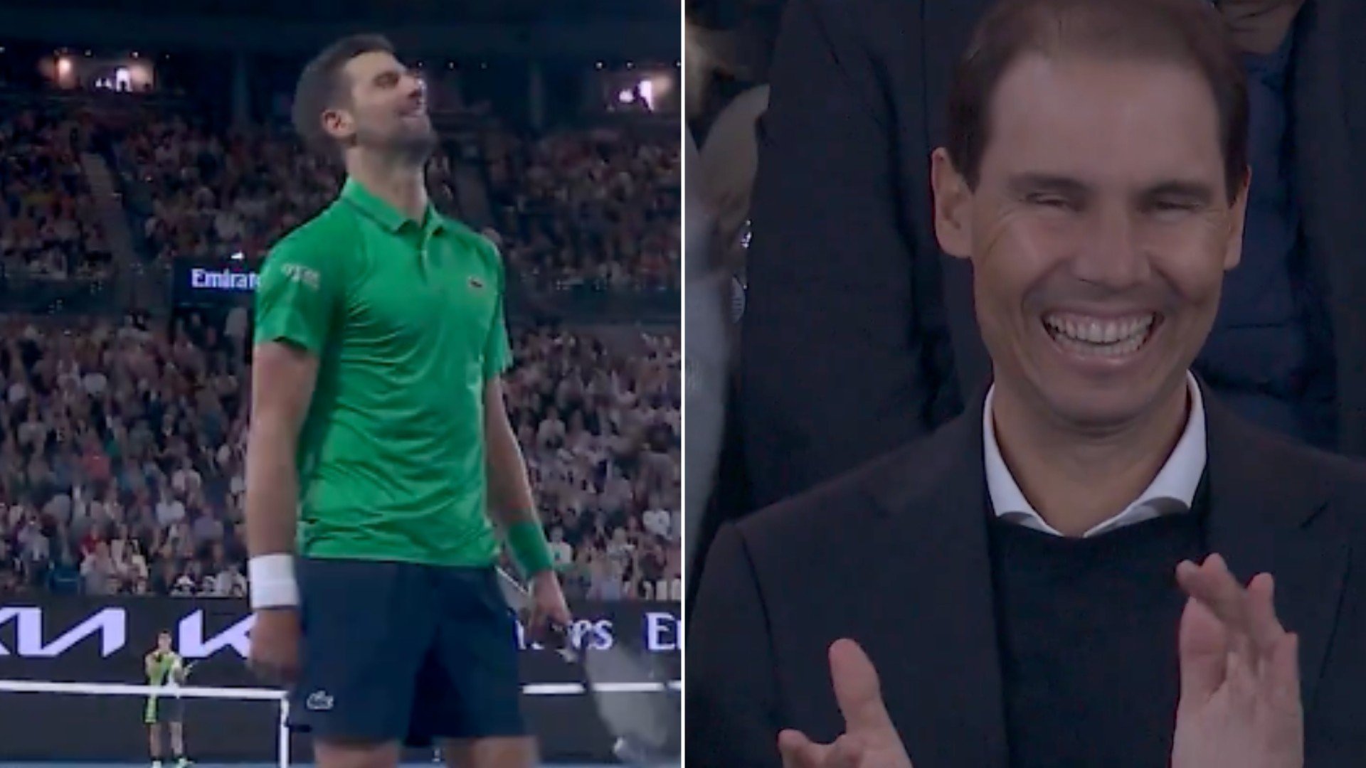 Novak Djokovic y Rafa Nadal.