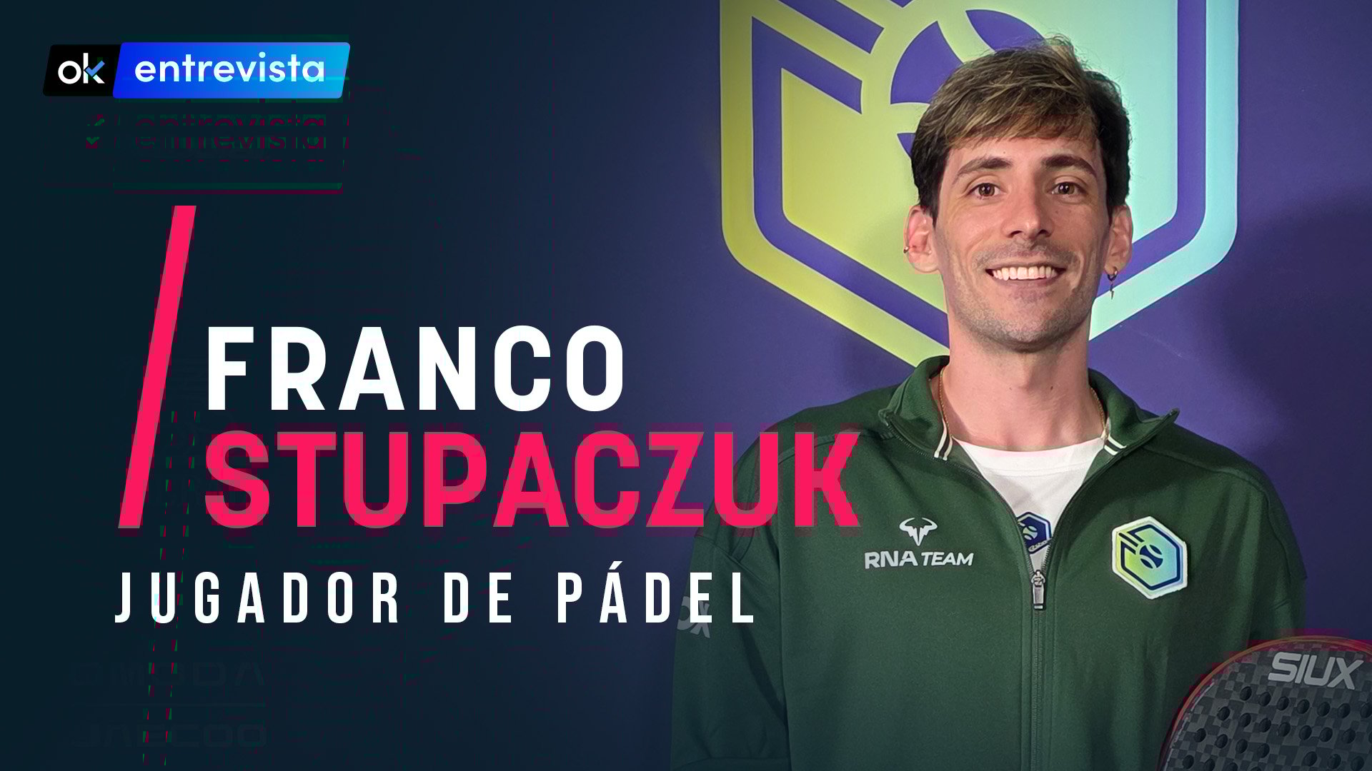 Franco Stupaczuk, jugador de pádel, atiende a Okdiario en exclusiva.