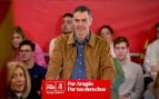 Un asistente revienta el mitin de Sánchez en Teruel al grito de «¡hijo de puta!»