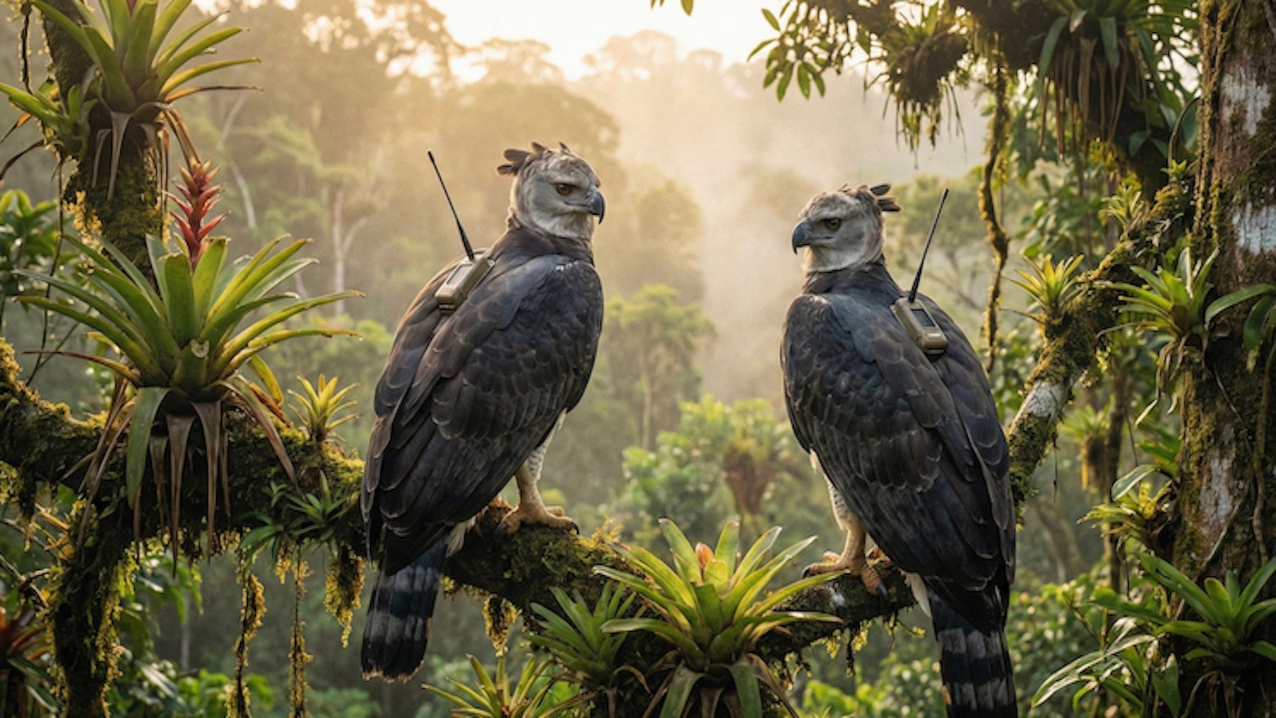 Liberan en una tranquila isla de Panamá dos águilas equipadas con radio: en 14 meses desataron el caos