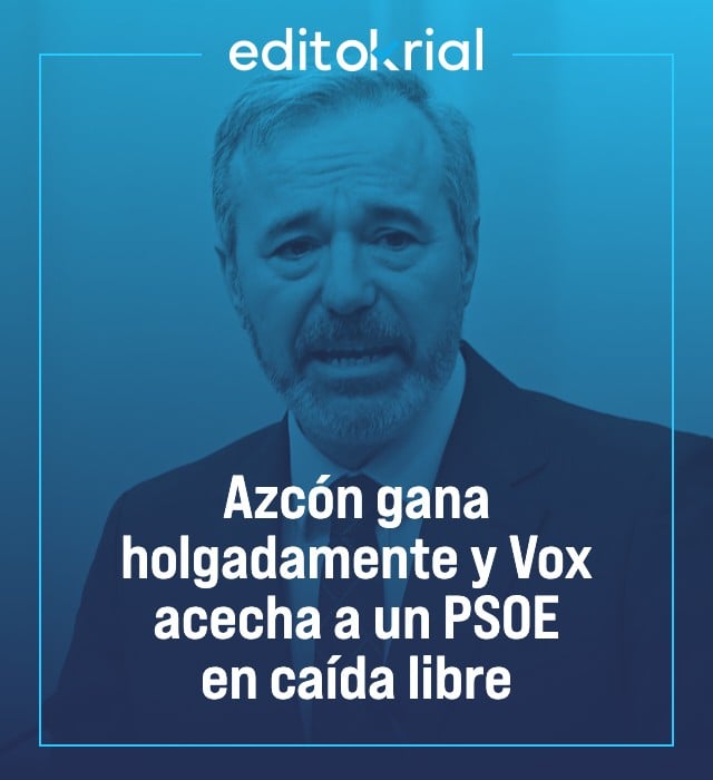 Azcón gana holgadamente y Vox acecha a un PSOE en caída libre