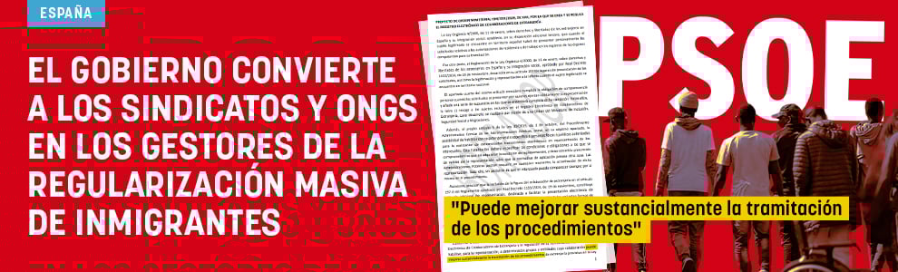 El Gobierno convierte a los sindicatos y ONGs en los gestores de la regularización masiva de inmigrantes