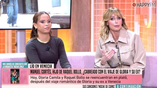 Gloria Camila y Emma García en Fiesta. (Mediaset)