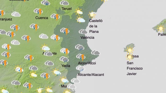 alerta AEMET Comunidad Valenciana