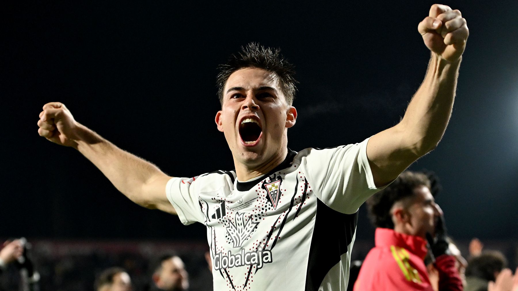 El Albacete celebra su eliminación ante el Madrid. (Getty)