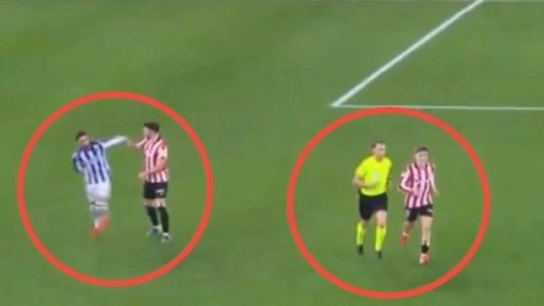 Cuadra Fernández vuelve a pasear su chulería: expulsó a Brais sin ver la acción de la supuesta agresión