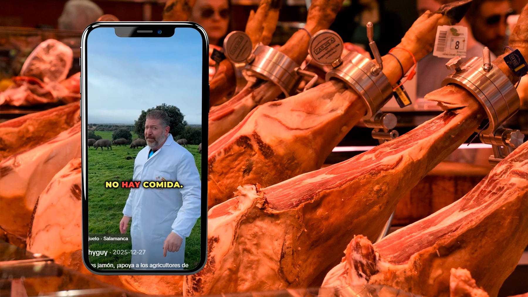 Captura de Larry Shy Guy y jamón.