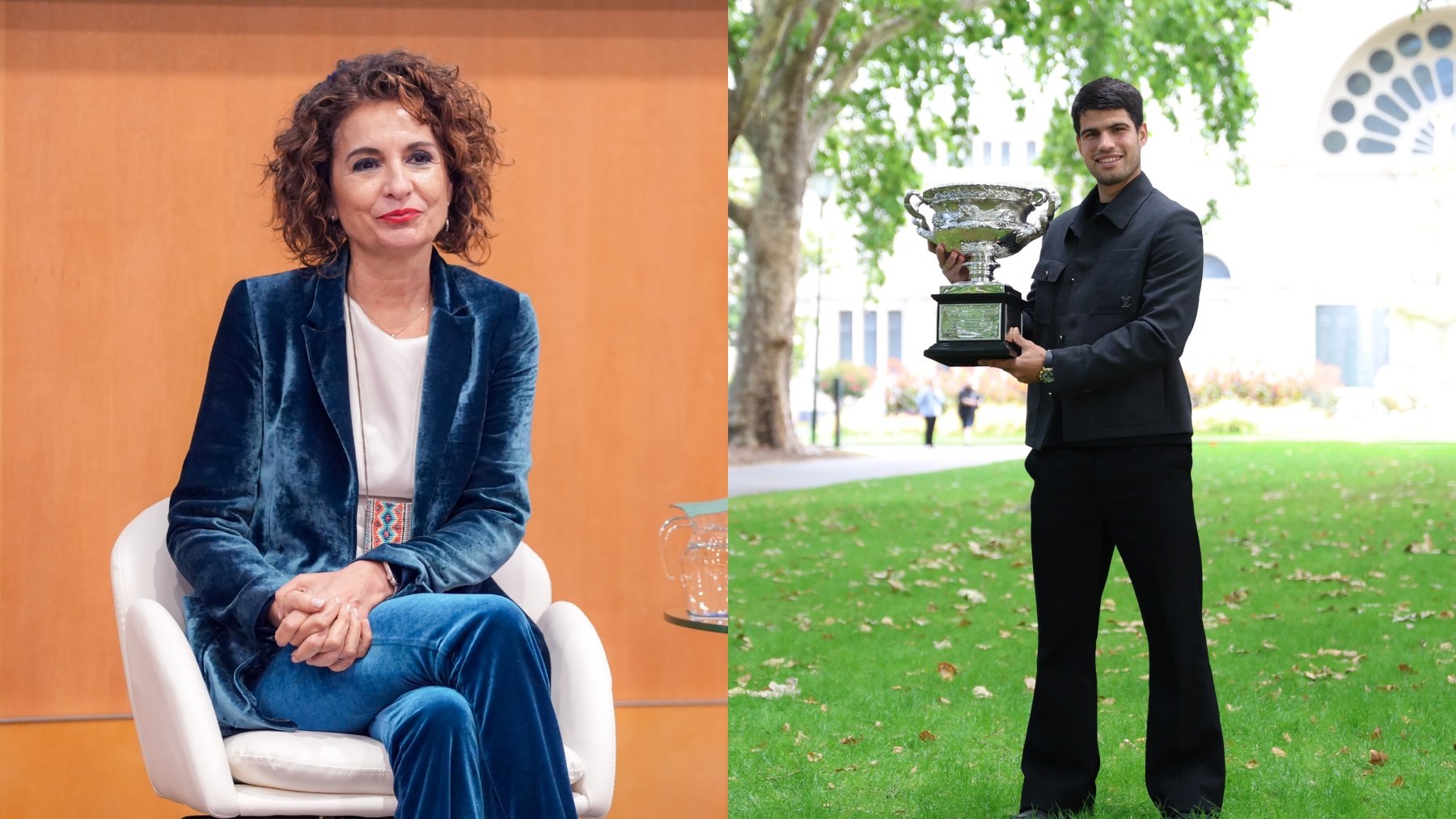 María Jesús Montero confisca 1,2 millones de euros a Carlos Alcaraz de su premio en el Open de Australia